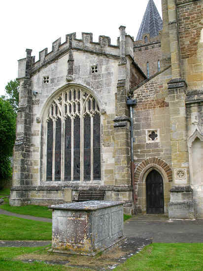 The Dening Vault in Ottery St Mary churchyard.