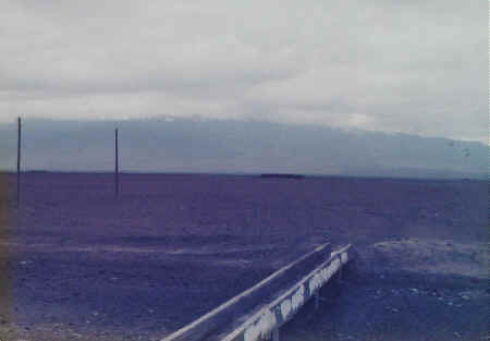 View of snow-covered Mount Ararat.