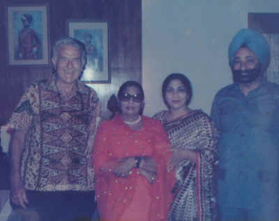 Tim Dening with Butch and his family.