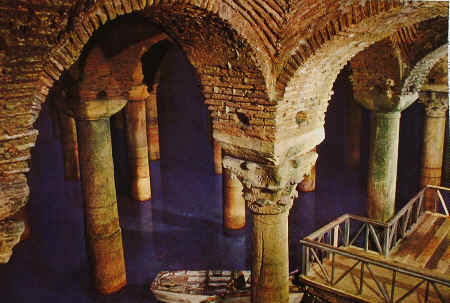 The underground Roman Cisterns, Istanbul.