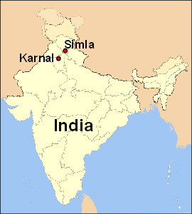 India map courtesy of Wikipedia.