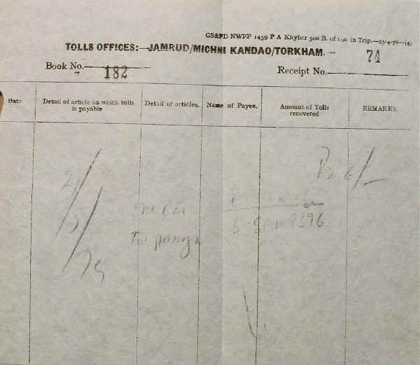 Toll for the Khyber , Pakistan