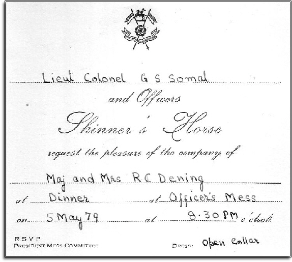 Skinner's Horse Invitation.