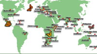 Countries covered by the R C Dening Collection.